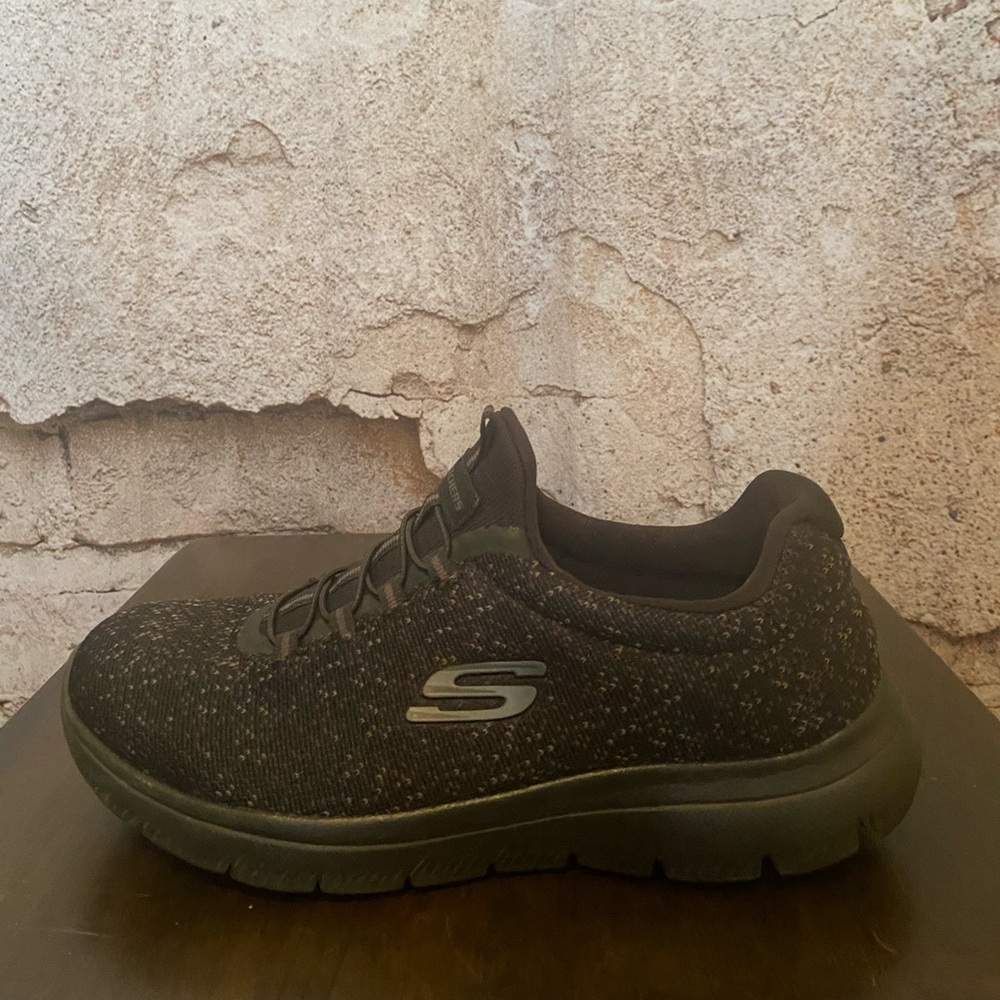 Skechers Black No Tie Shoes